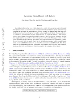 Learning From Biased Soft Labels