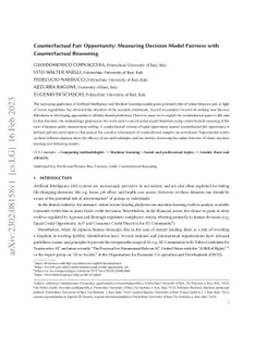 Counterfactual Fair Opportunity: Measuring Decision Model Fairness with
  Counterfactual Reasoning