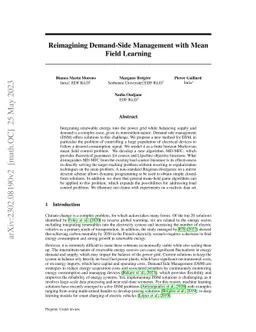 Reimagining Demand-Side Management with Mean Field Learning