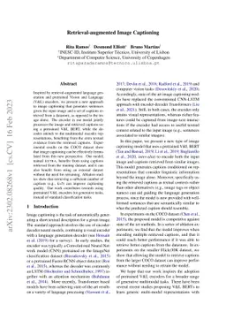 Retrieval-augmented Image Captioning