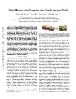 Robust Human Motion Forecasting using Transformer-based Model