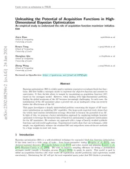 Unleashing the Potential of Acquisition Functions in High-Dimensional
  Bayesian Optimization