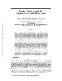Boundary Guided Learning-Free Semantic Control with Diffusion Models