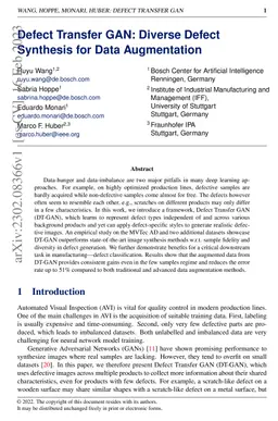 Defect Transfer GAN: Diverse Defect Synthesis for Data Augmentation