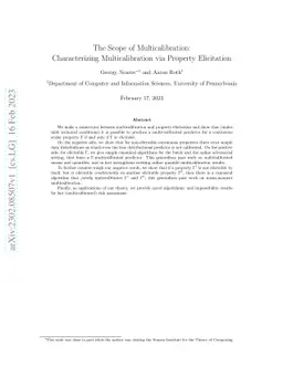 The Scope of Multicalibration: Characterizing Multicalibration via
  Property Elicitation