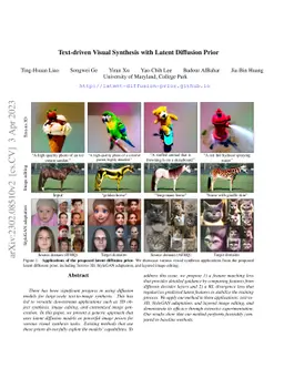 Text-driven Visual Synthesis with Latent Diffusion Prior