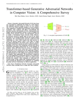 Transformer-based Generative Adversarial Networks in Computer Vision: A
  Comprehensive Survey