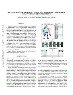 Dynamic Spatial-temporal Hypergraph Convolutional Network for
  Skeleton-based Action Recognition