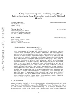 Modeling Polypharmacy and Predicting Drug-Drug Interactions using Deep
  Generative Models on Multimodal Graphs
