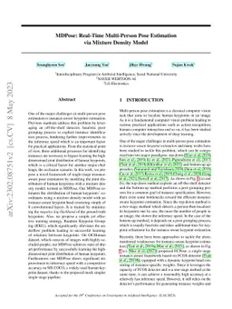 MDPose: Real-Time Multi-Person Pose Estimation via Mixture Density Model