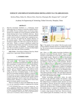 Explicit and Implicit Knowledge Distillation via Unlabeled Data