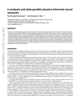 h-analysis and data-parallel physics-informed neural networks