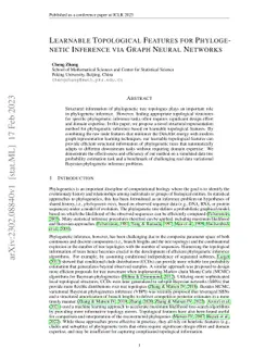 Learnable Topological Features for Phylogenetic Inference via Graph
  Neural Networks