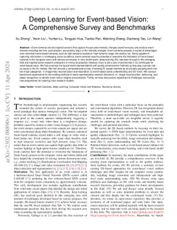 Deep Learning for Event-based Vision: A Comprehensive Survey and
  Benchmarks
