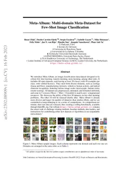 Meta-Album: Multi-domain Meta-Dataset for Few-Shot Image Classification