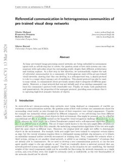 Referential communication in heterogeneous communities of pre-trained
  visual deep networks