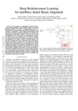 Deep Reinforcement Learning for mmWave Initial Beam Alignment