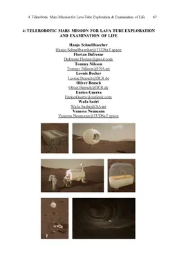 Telerobotic Mars Mission for Lava Tube Exploration and Examination of
  Life