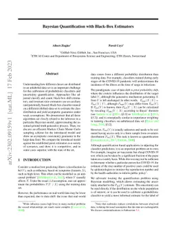 Bayesian Quantification with Black-Box Estimators