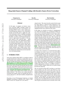 Deep Joint Source-Channel Coding with Iterative Source Error Correction