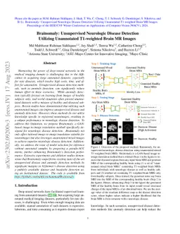 Brainomaly: Unsupervised Neurologic Disease Detection Utilizing
  Unannotated T1-weighted Brain MR Images
