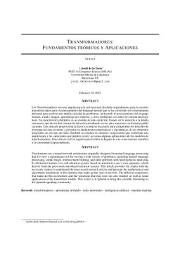 Transformadores: Fundamentos teoricos y Aplicaciones