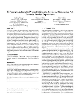 RePrompt: Automatic Prompt Editing to Refine AI-Generative Art Towards
  Precise Expressions