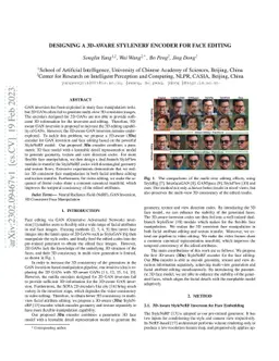 Designing a 3D-Aware StyleNeRF Encoder for Face Editing