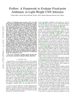 Fixflow: A Framework to Evaluate Fixed-point Arithmetic in Light-Weight
  CNN Inference