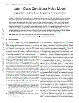 Latent Class-Conditional Noise Model