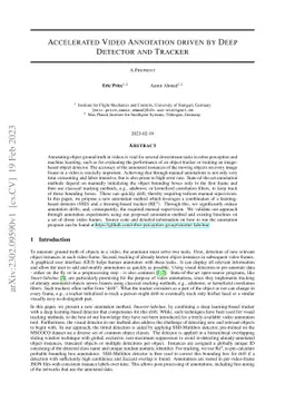 Accelerated Video Annotation driven by Deep Detector and Tracker