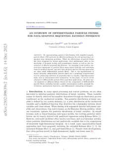 An overview of differentiable particle filters for data-adaptive
  sequential Bayesian inference