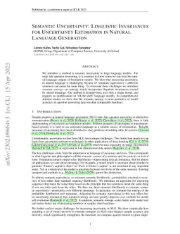 Semantic Uncertainty: Linguistic Invariances for Uncertainty Estimation
  in Natural Language Generation