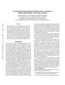Leveraging Prior Knowledge in Reinforcement Learning via Double-Sided
  Bounds on the Value Function