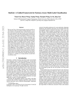SimFair: A Unified Framework for Fairness-Aware Multi-Label
  Classification