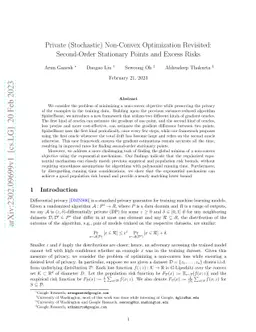 Private (Stochastic) Non-Convex Optimization Revisited: Second-Order
  Stationary Points and Excess Risks