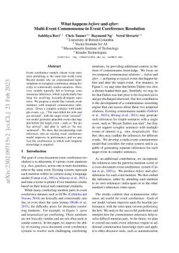 What happens before and after: Multi-Event Commonsense in Event
  Coreference Resolution