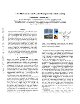 CMVAE: Causal Meta VAE for Unsupervised Meta-Learning