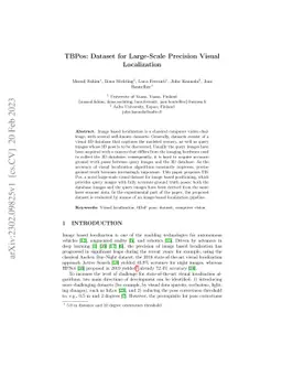 TBPos: Dataset for Large-Scale Precision Visual Localization