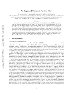 An Improved Unbiased Particle Filter