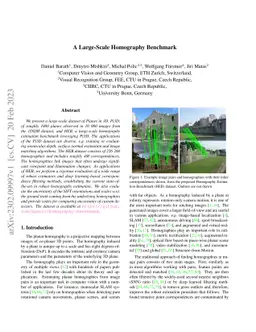 A Large Scale Homography Benchmark