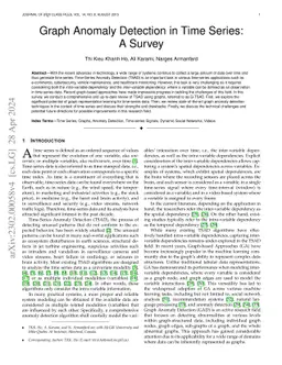Graph Anomaly Detection in Time Series: A Survey