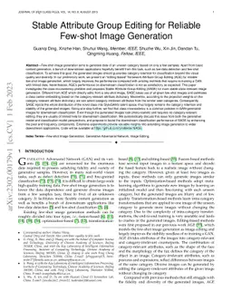 Stable Attribute Group Editing for Reliable Few-shot Image Generation