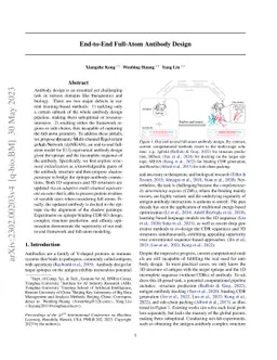 End-to-End Full-Atom Antibody Design