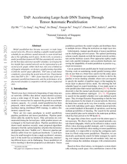 TAPAS: Fast and Automatic Derivation of Tensor Parallel Strategies for Large Neural Networks