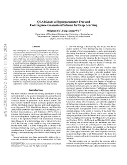 QLABGrad: a Hyperparameter-Free and Convergence-Guaranteed Scheme for
  Deep Learning