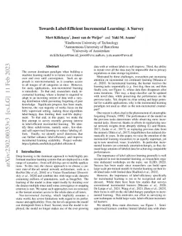 Towards Label-Efficient Incremental Learning: A Survey