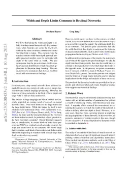 Width and Depth Limits Commute in Residual Networks