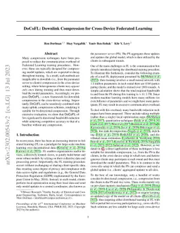 DoCoFL: Downlink Compression for Cross-Device Federated Learning