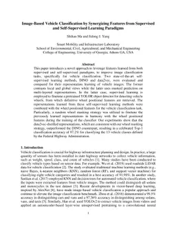 Image-Based Vehicle Classification by Synergizing Features from
  Supervised and Self-Supervised Learning Paradigms